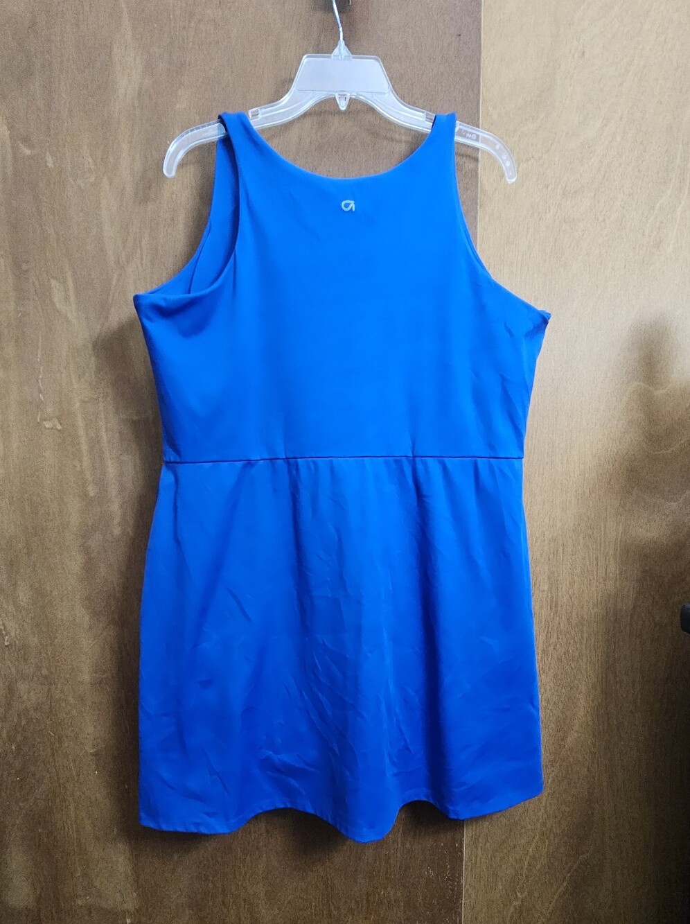 Gap Fit womens blue Active Tank Dress built-in shorts & shelf bra plus XXL - Picture 7 of 11
